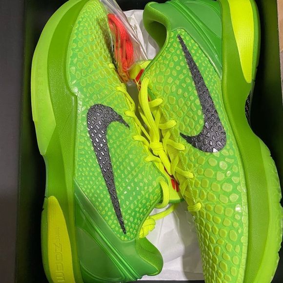 2020 Nike Zoom Kobe 6 VI Protro Grinch Green Apple Crimson Cw2190-300 Size 14 - Picture 2 of 4
